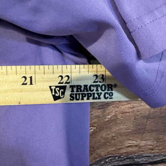 Donald Ross Mens M Purple Golf Polo Shirt Performance UPF 50+ Casual Texas Tech - Picture 5 of 7